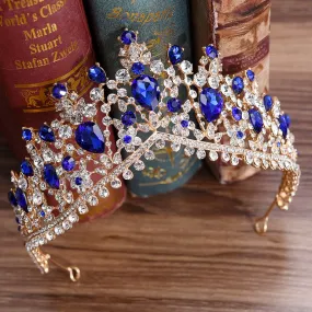 Gorgeous European Tiara in Blue
