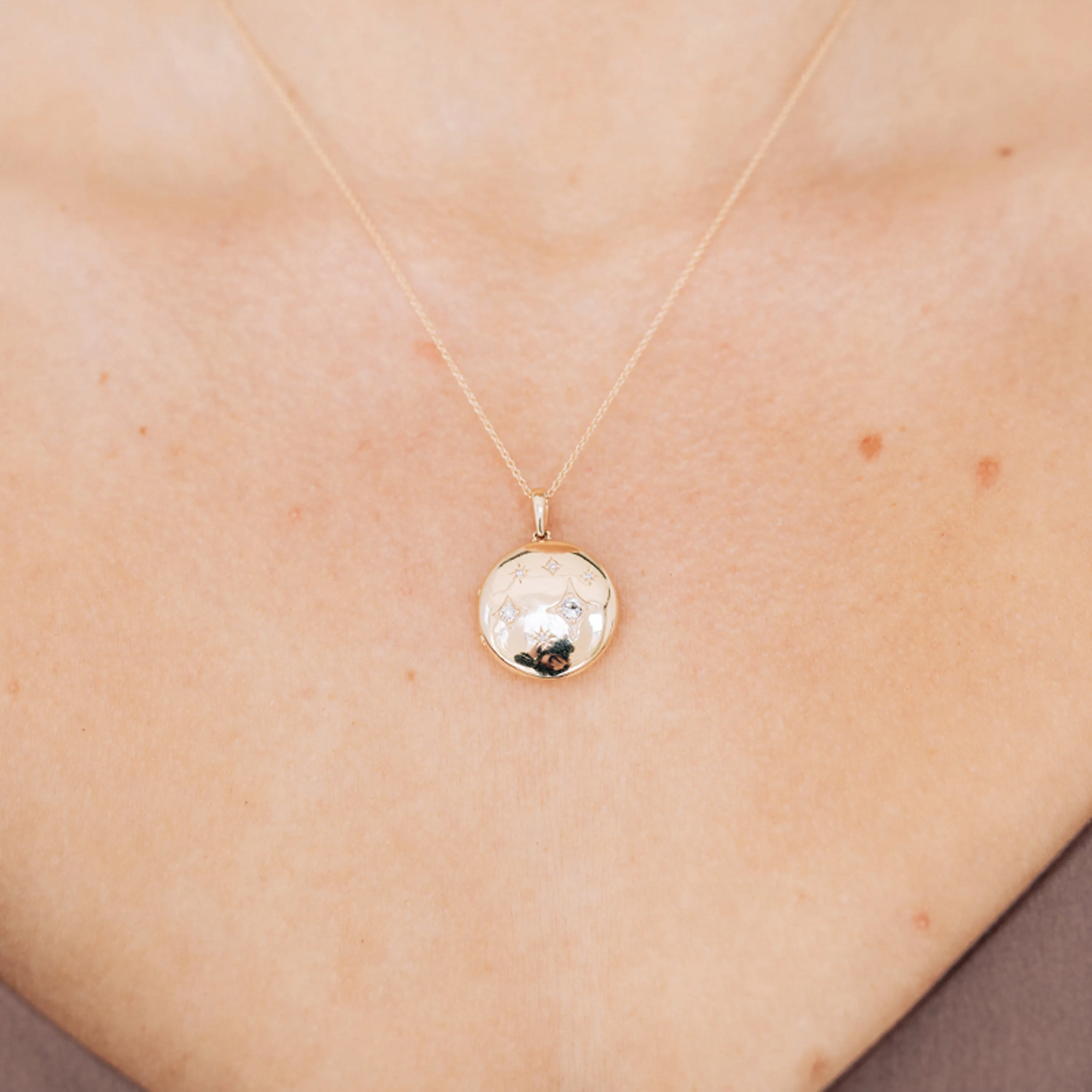 Gothic Diamond   Clear Topaz Pendant Necklace