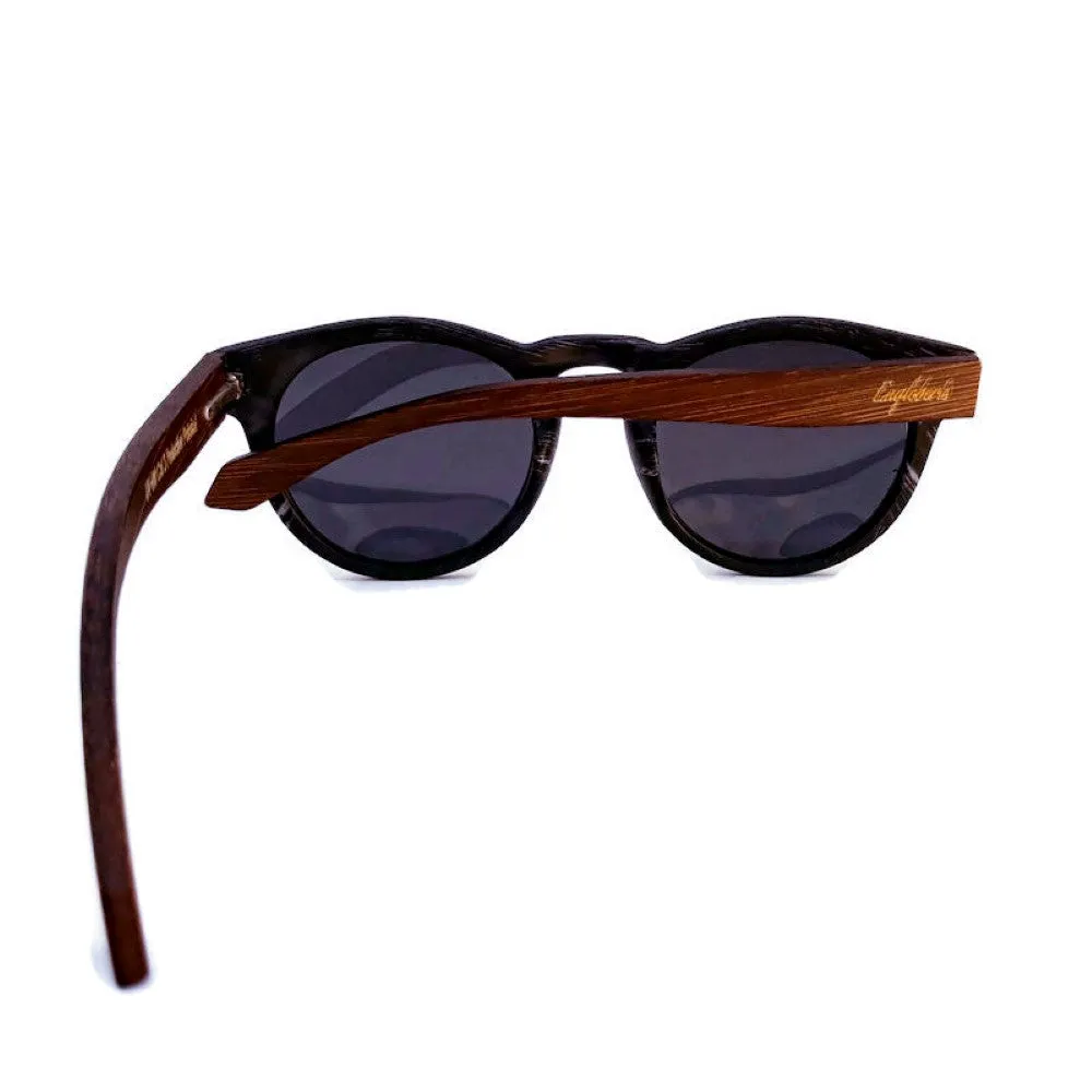 Granite Bamboo Polarized Shades with Case