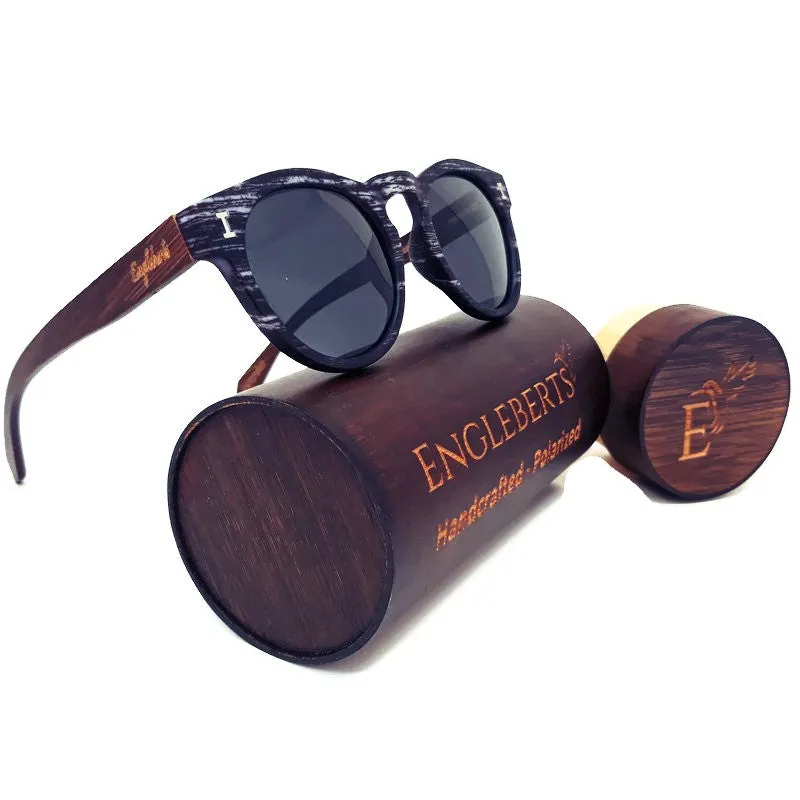 Granite Bamboo Polarized Shades with Case
