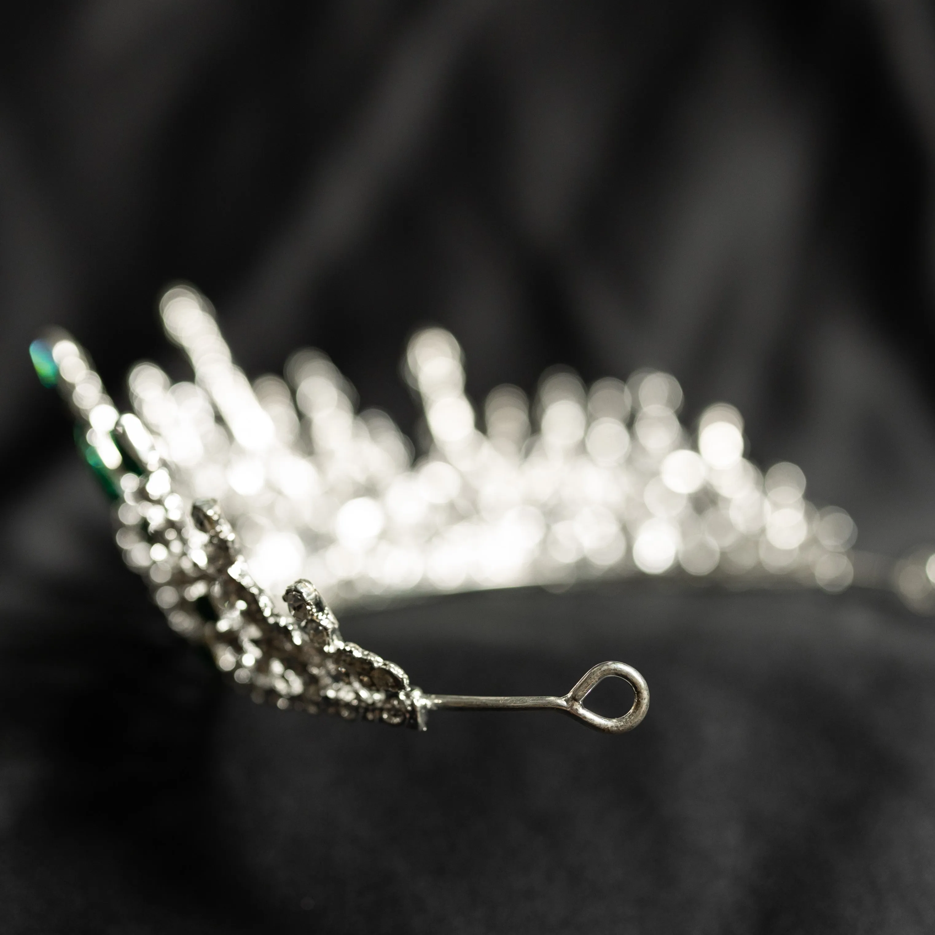 Helena's Tiara in Green & Silver