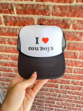 I Love Cowboys Trucker Hat