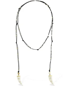 Isabel Marant   Shiny aimable scarf necklace 