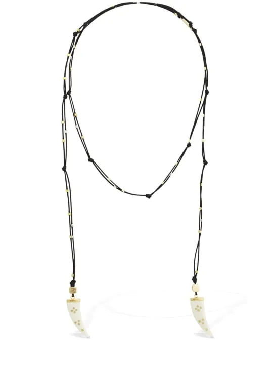 Isabel Marant   Shiny aimable scarf necklace 
