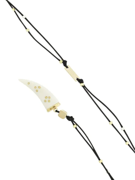 Isabel Marant   Shiny aimable scarf necklace 