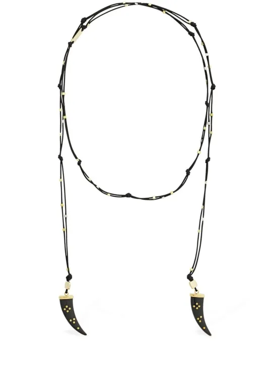 Isabel Marant   Shiny aimable scarf necklace 