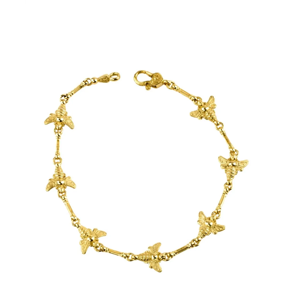 Konstantino Melissa 18K Yellow Gold Bumble Bee Link Bracelet