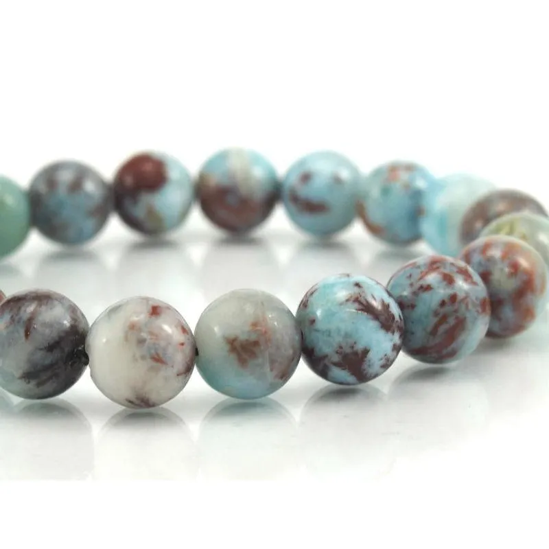 Larimar Stretch Bracelet 9mm
