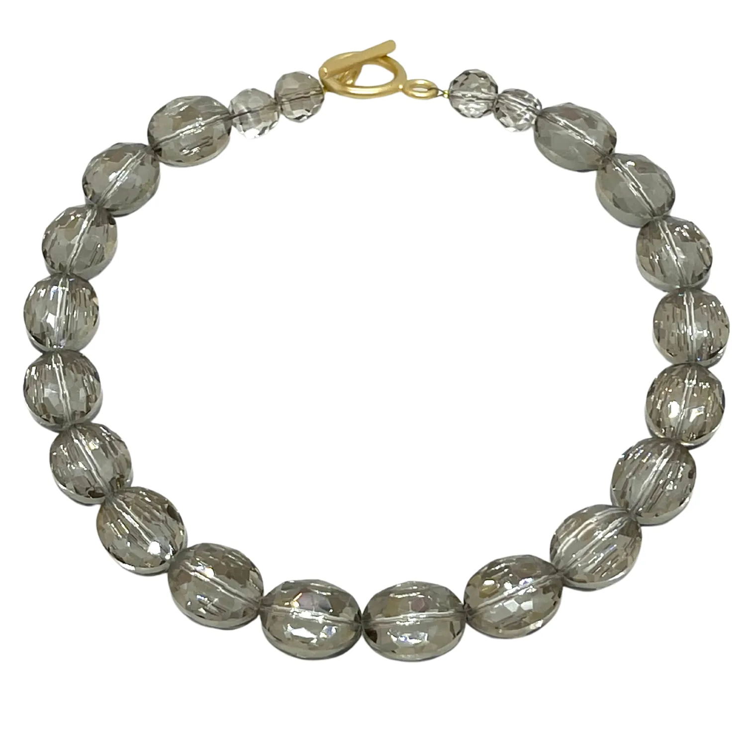Light Smoke Topaz Crystal Necklace