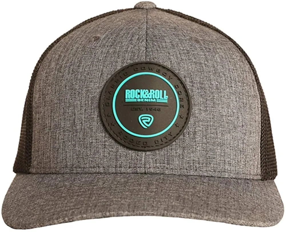 Logo Patch Mesh Snapback, Charcoal