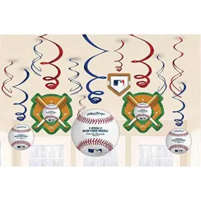 Major League Baseball Swirl Decorations