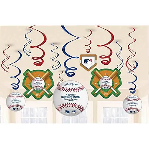 Major League Baseball Swirl Decorations