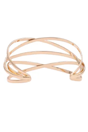 Metal Layered Cross bracelet