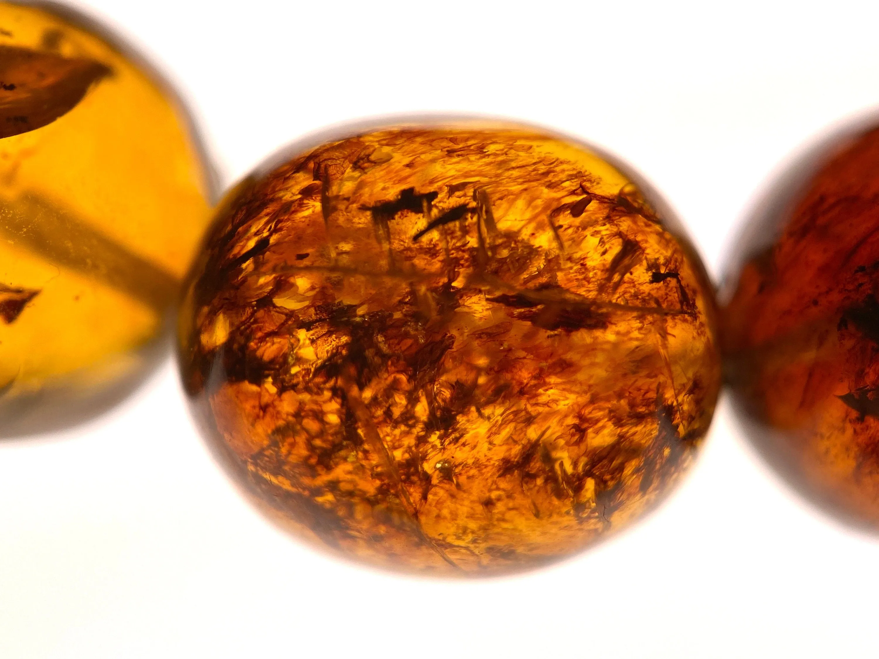 Mexican AMBER Crystal Bracelet - Beaded Bracelet, Handmade Jewelry, Healing Crystals and Stones, 48262