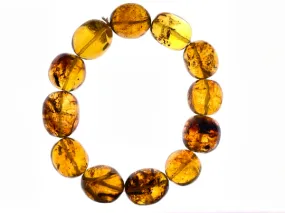 Mexican AMBER Crystal Bracelet - Beaded Bracelet, Handmade Jewelry, Healing Crystals and Stones, 48441