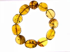 Mexican AMBER Crystal Bracelet - Beaded Bracelet, Handmade Jewelry, Healing Crystals and Stones, 48474