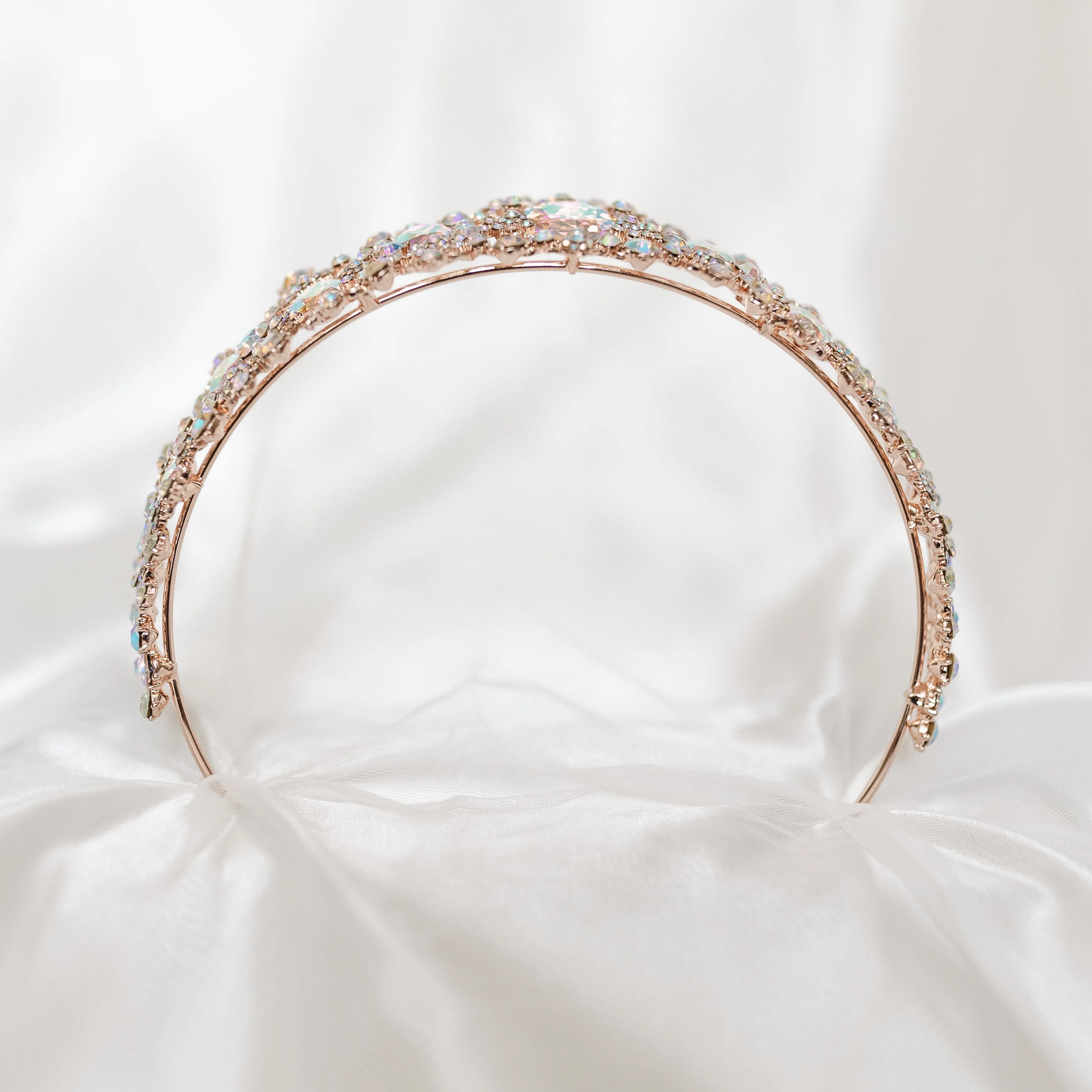Michelle’s Tiara in Faux Opal & Rose Gold