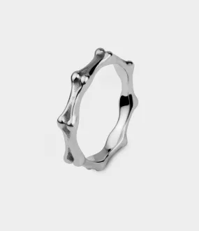 Mini Bones Ring in Silver, Size T