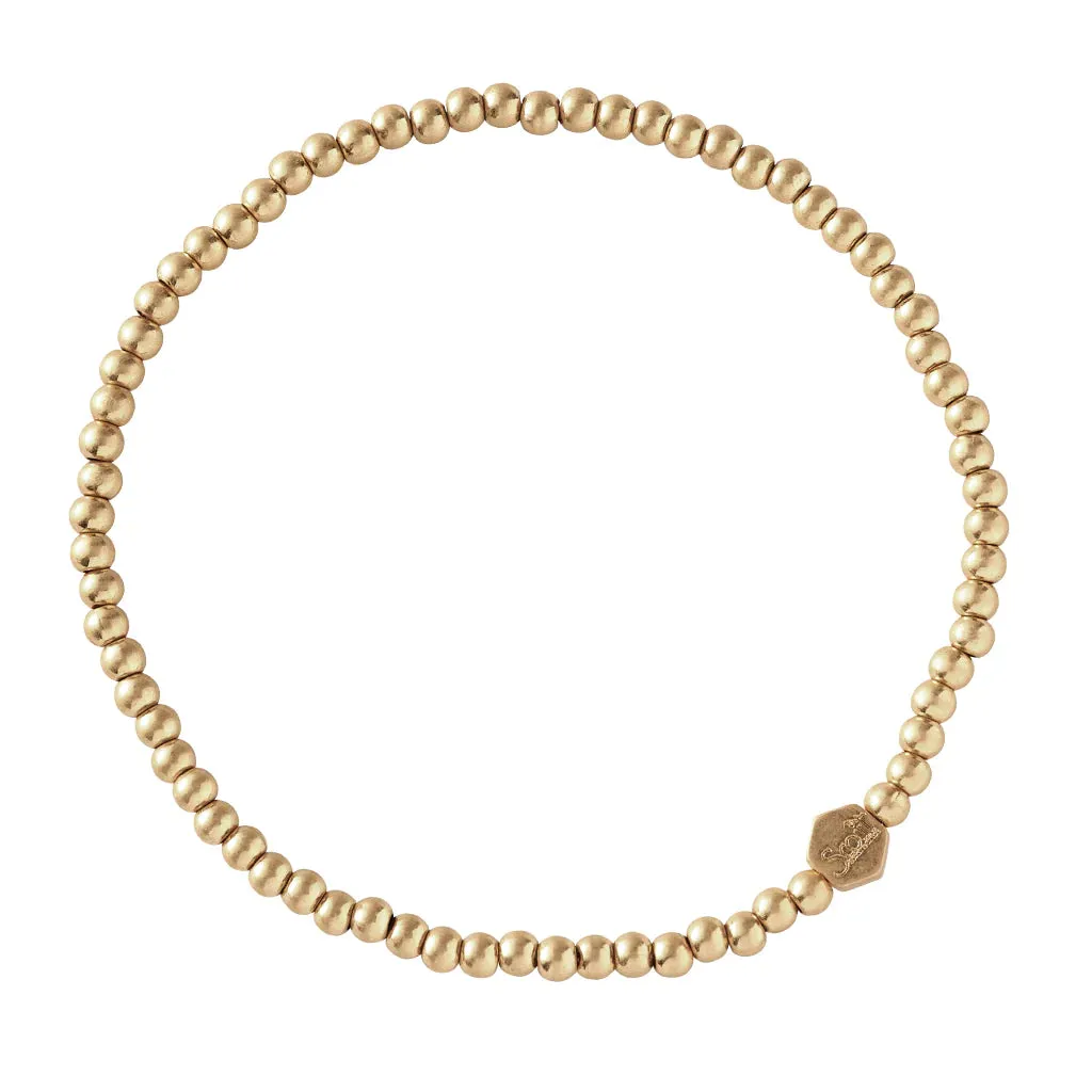 Mini Metal Stacking Bracelet - Ball Beads