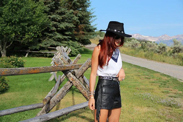 Minnetonka Buffalo Nickel Genuine Black Leather Boho Hat With Nickel Concho Hat Band Size Small Medium Or Large