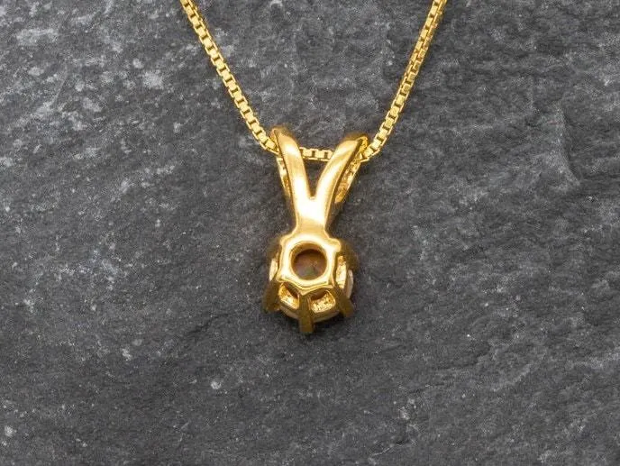 Mystic Topaz Pendant - Natural Mystic Topaz Necklace, Gold Purple Round Pendant