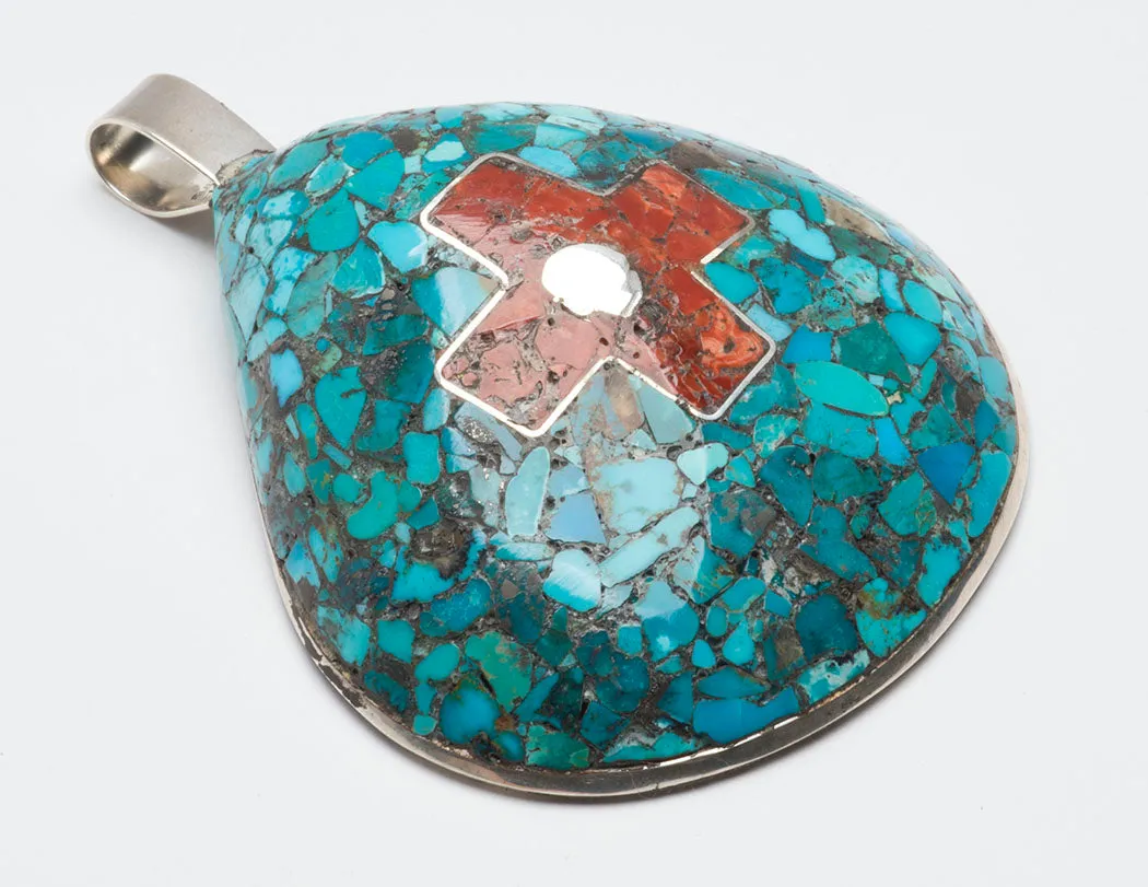 Noble Mosaic Shell Pendant
