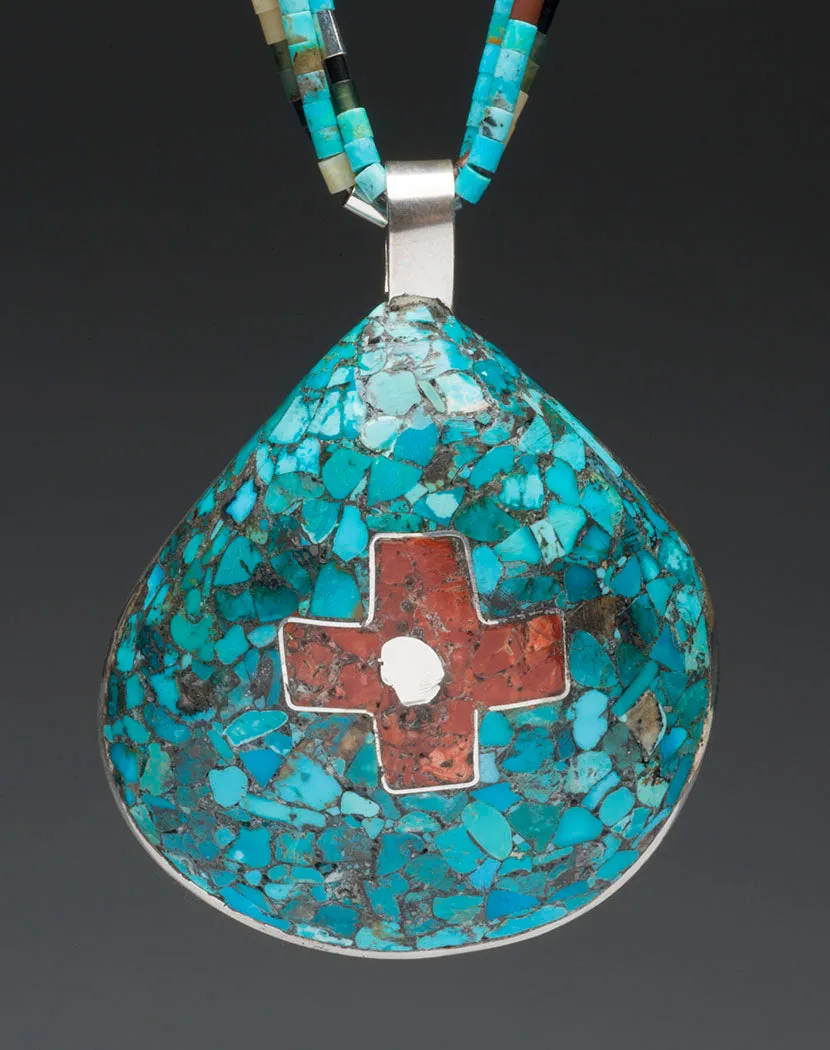 Noble Mosaic Shell Pendant