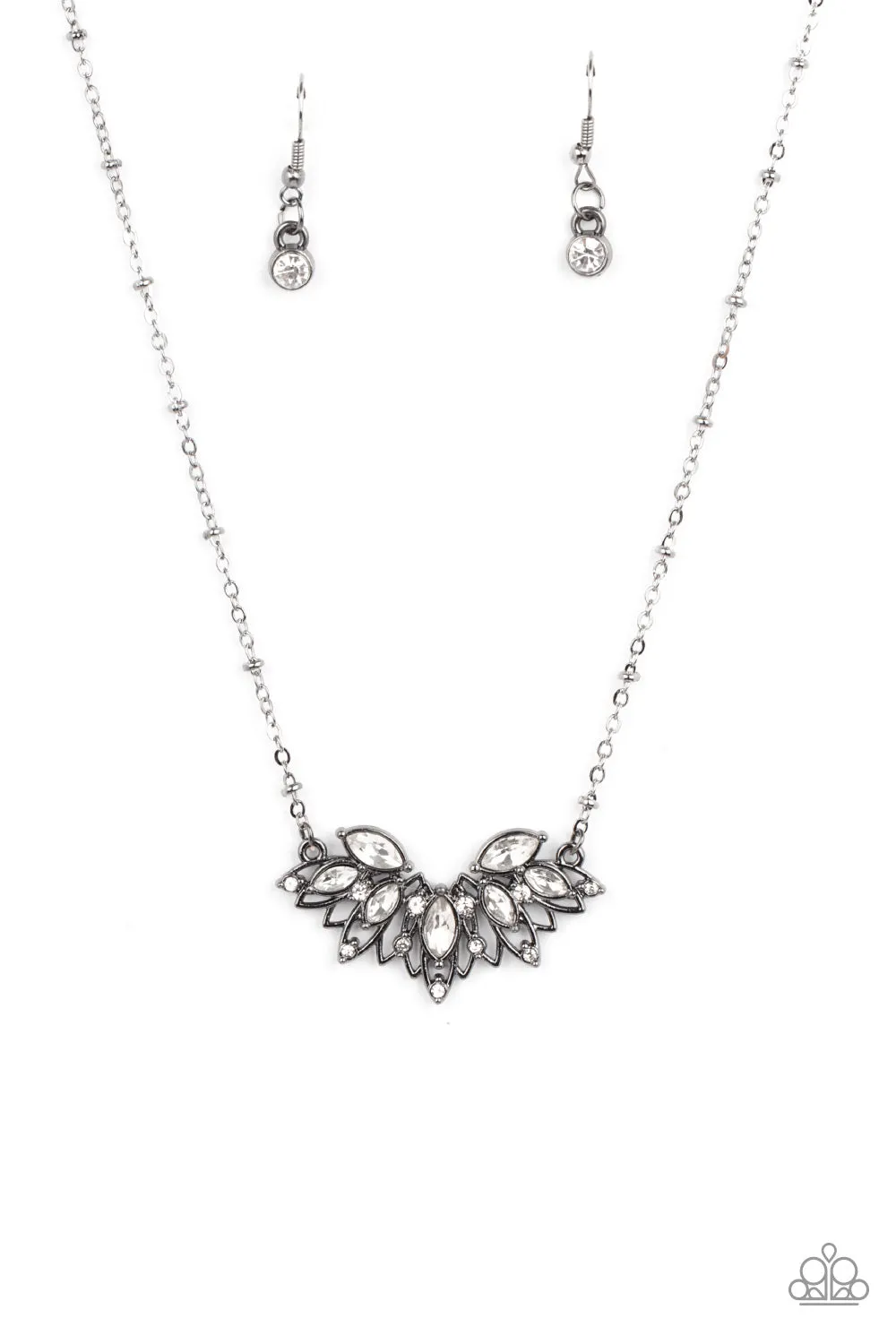 Open Door Jewelry - Deluxe Diadem - Black Necklace - Paparazzi Accessories