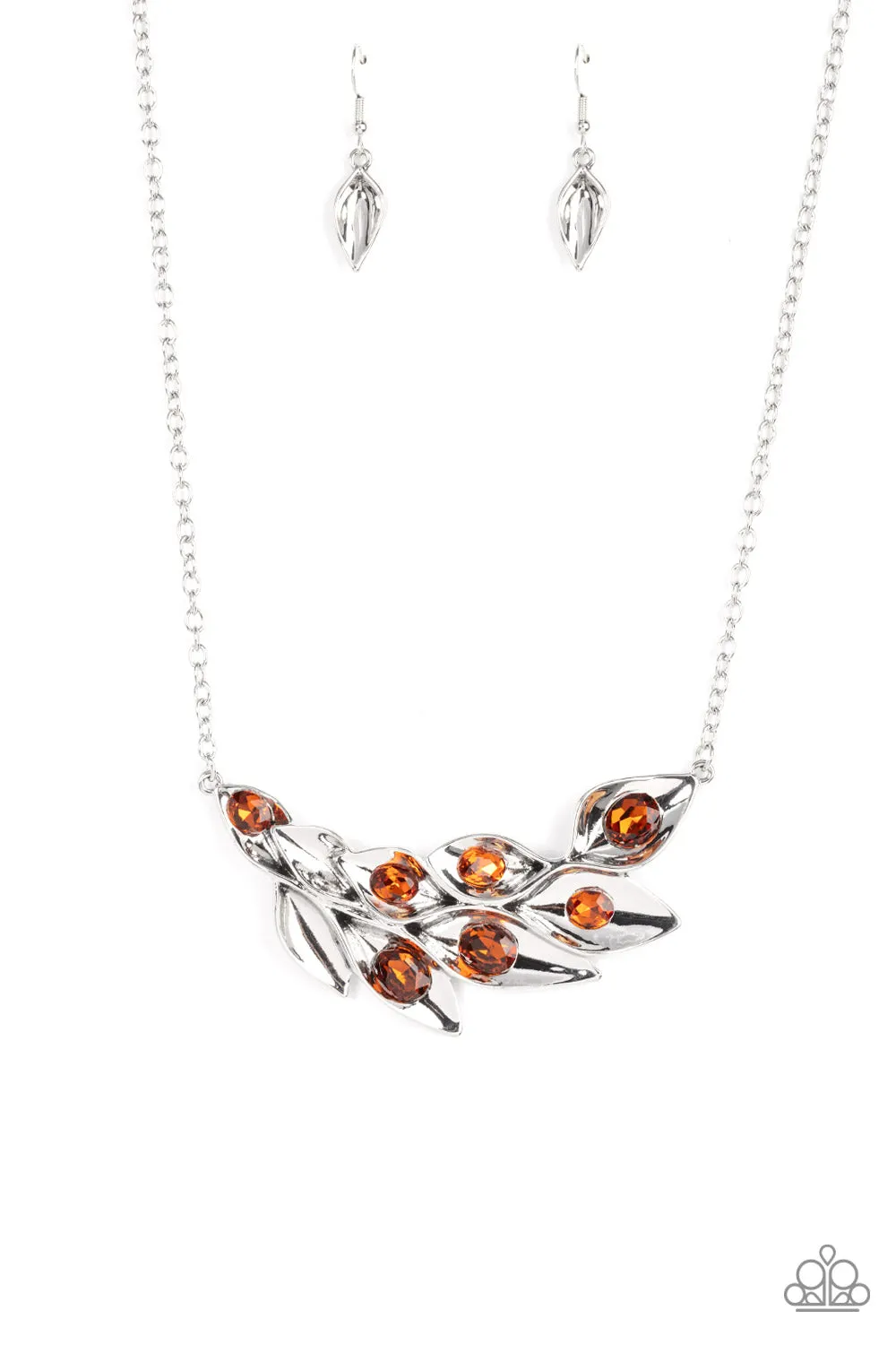 Open Door Jewelry - Enviable Elegance - Brown Necklace - Paparazzi Accessories