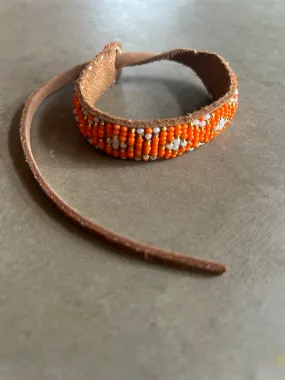 Orange Beaded Bracelet