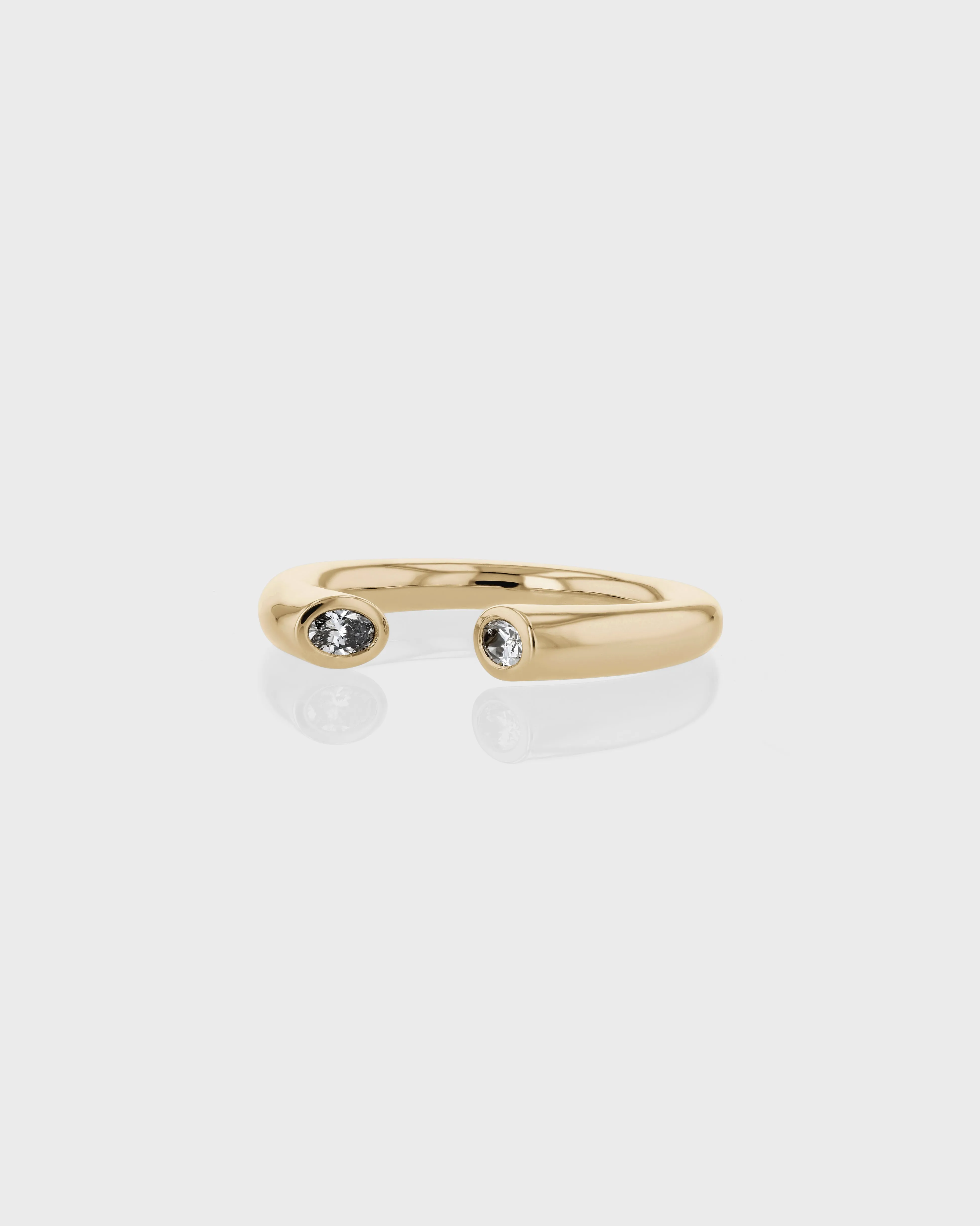 Oval Suspense Duo Ring