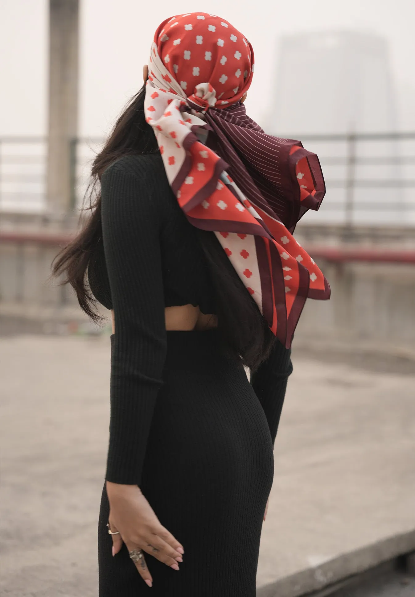 Petite Petals Silk Scarf