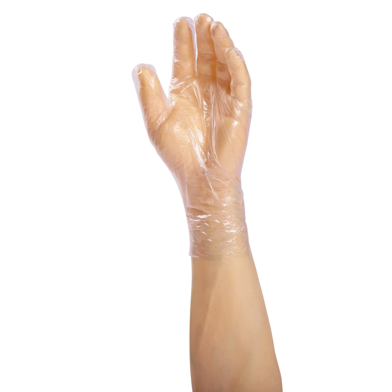 Powder-Free Poly Foodguard Embossed HDPE Gloves (S-XL), Case of 2,000