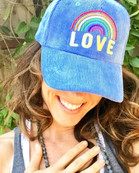 Rainbow Love - Corduroy Baseball Cap