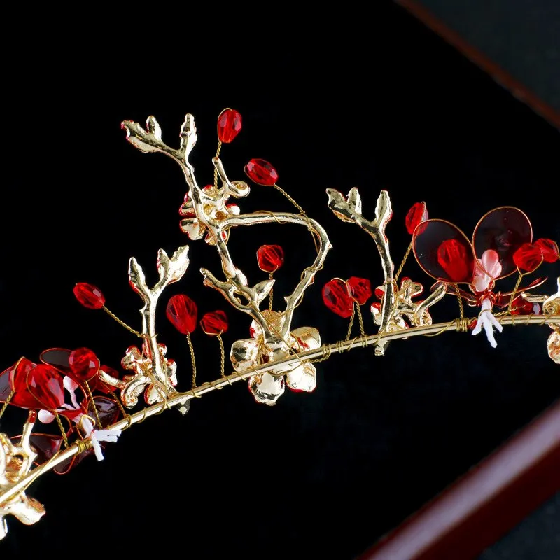 Red Magic Flower Tiara