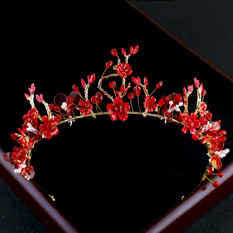 Red Magic Flower Tiara