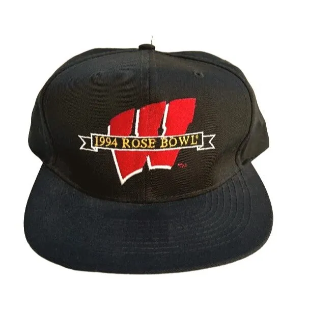 Rose Bowl 1994 Vintage Collectable Wisconsin Badgers Trucker Snapback Hat - OS
