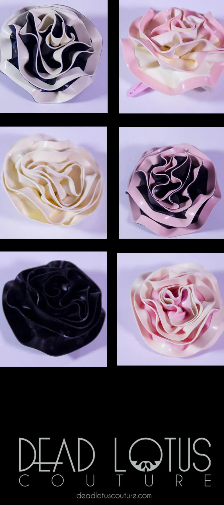 Rose Flower Hair Clips - Big