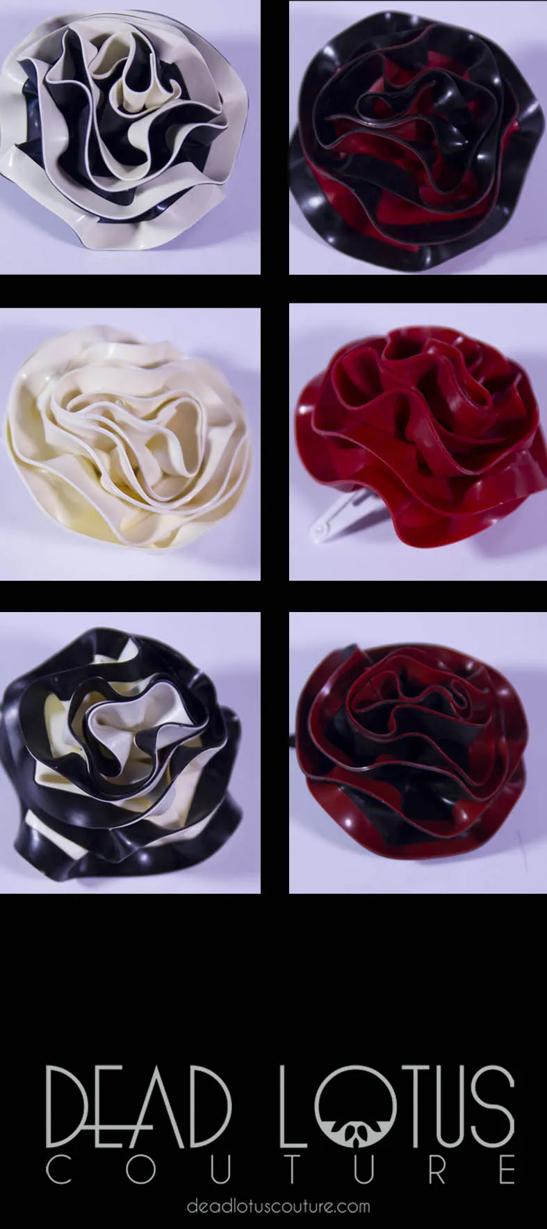 Rose Flower Hair Clips - Big
