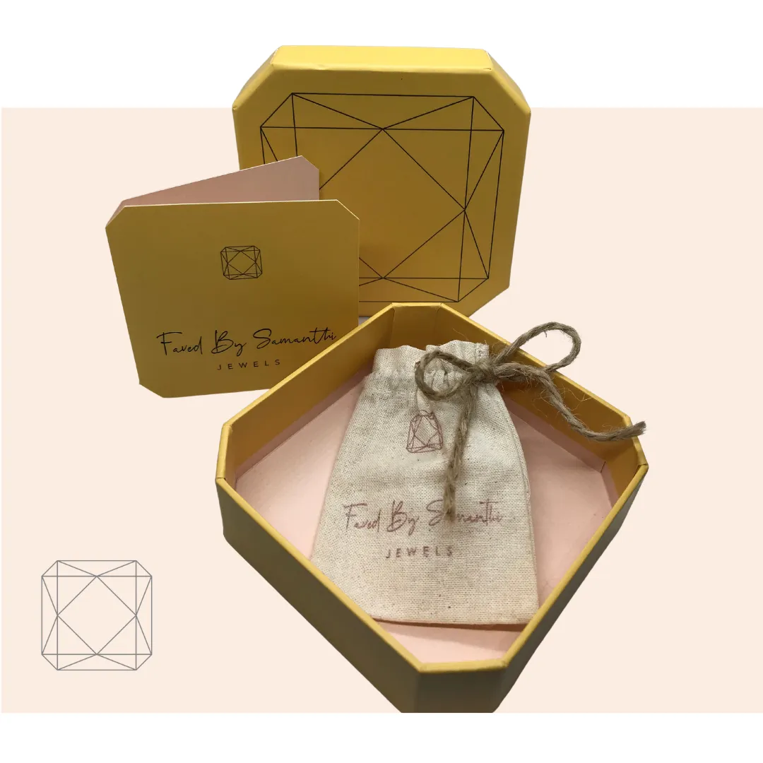 Rose Quartz, Lemon Quartz Plated Yellow Gold Silver Necklace | Sparkle Stargaze Asscher Necklace