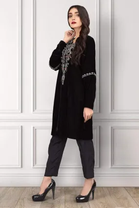 Sadia Aamir - Black Diadem - SAL-04 - Embroidered - 1 Piece
