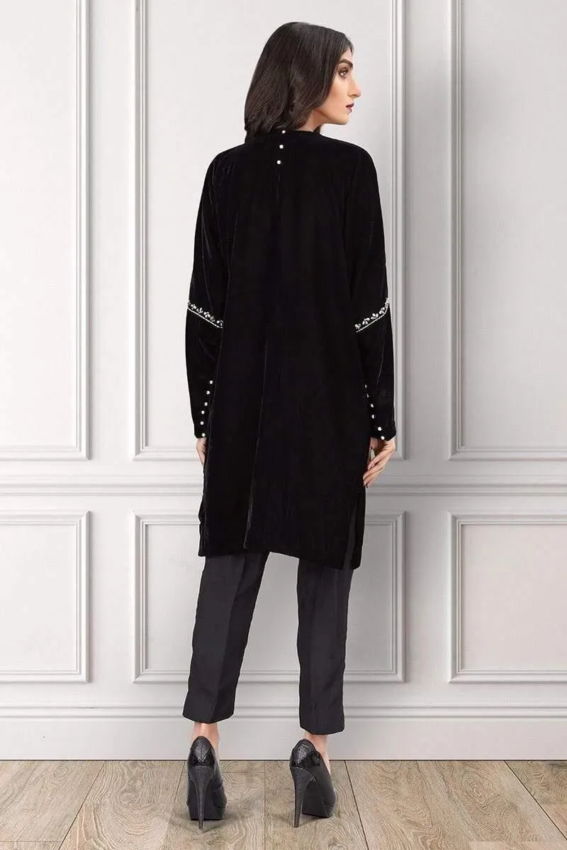 Sadia Aamir - Black Diadem - SAL-04 - Embroidered - 1 Piece