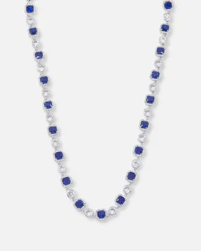 Saint Morta Cushion Cut Brilliant Chain Iced White Gold