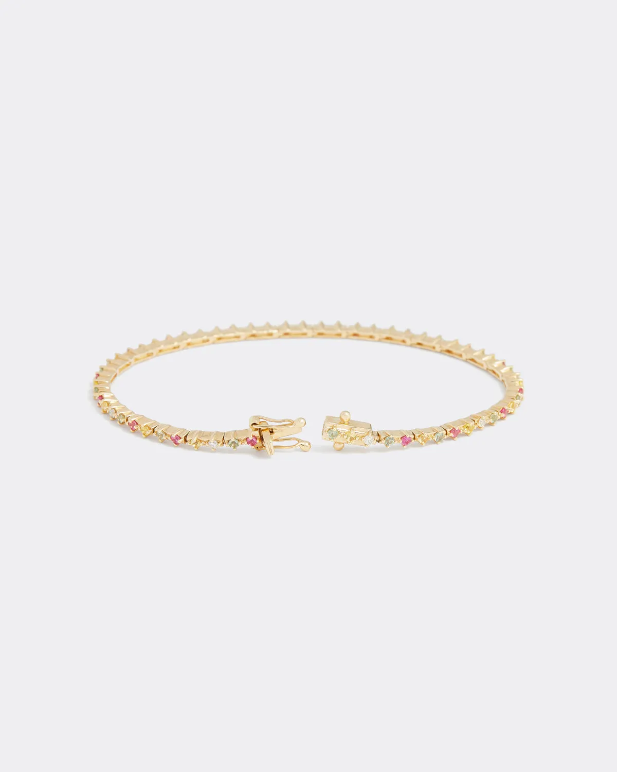 Sapphire & Diamond Tennis Bracelet