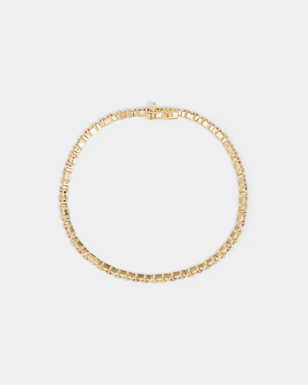 Sapphire & Diamond Tennis Bracelet