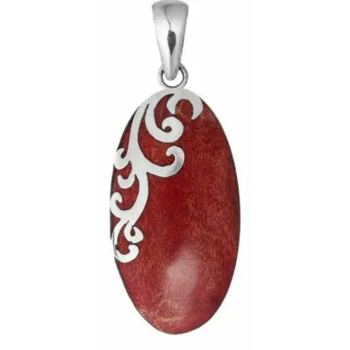 Scroll Coral Necklace