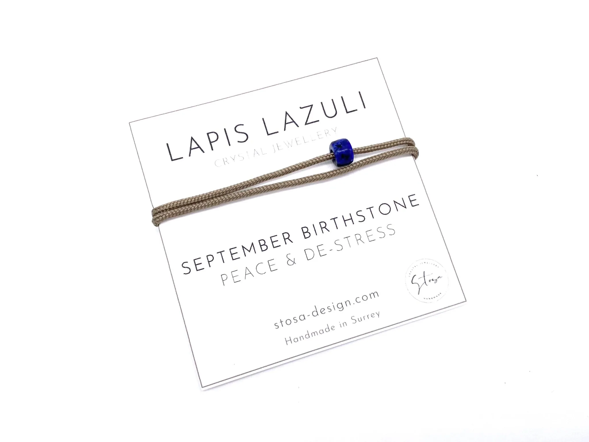 September Birthstone Crystal Bracelet - September Birthday Gift - September Bracelet - September Crystal Bracelet - Lapis Lazuli Bracelet