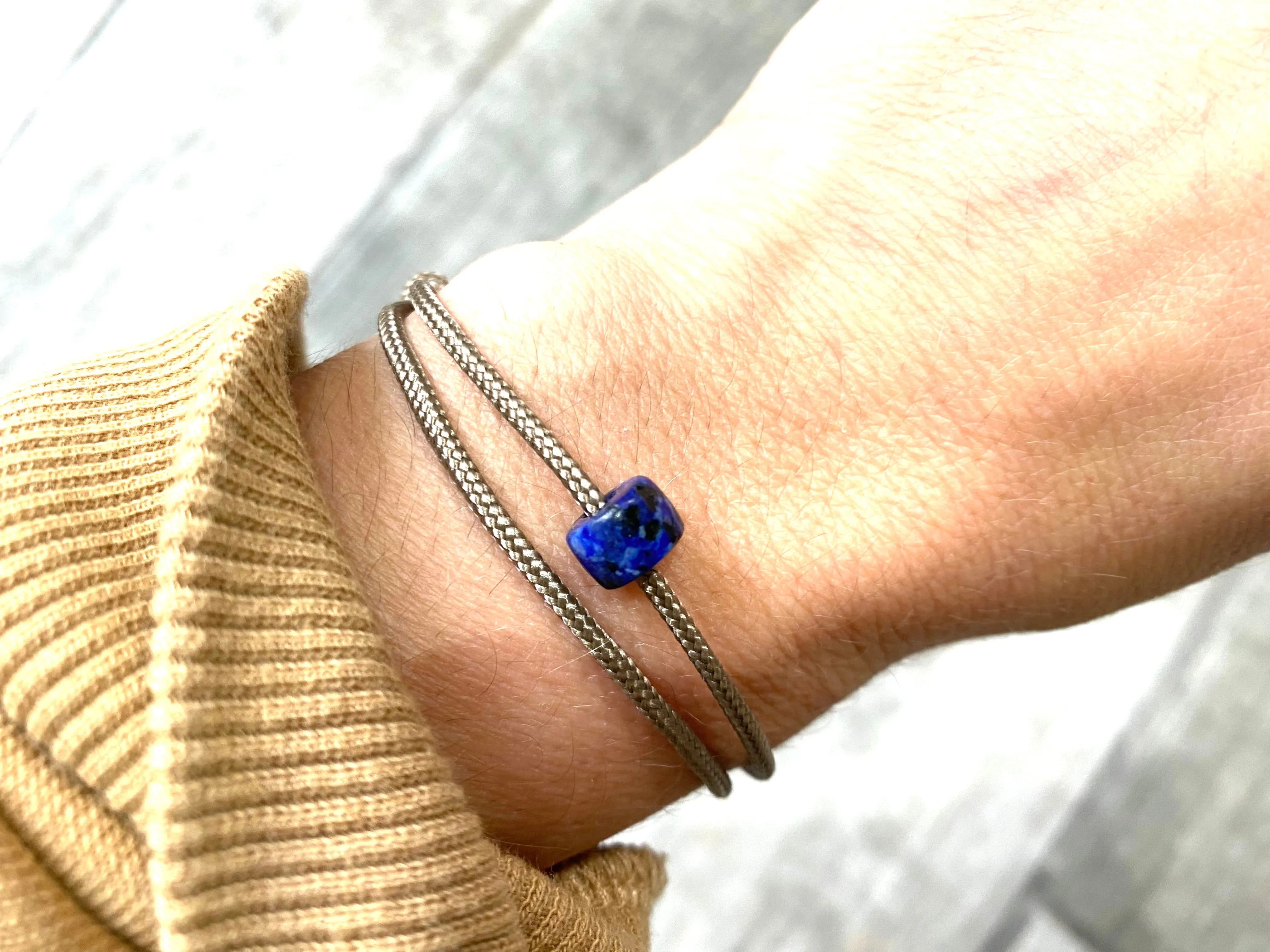September Birthstone Crystal Bracelet - September Birthday Gift - September Bracelet - September Crystal Bracelet - Lapis Lazuli Bracelet