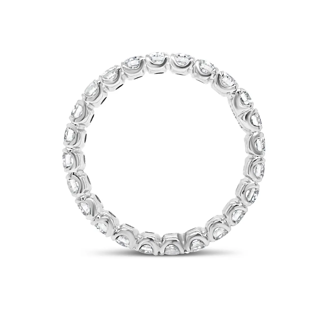 Simple Four Prong-Set Diamond Eternity Band