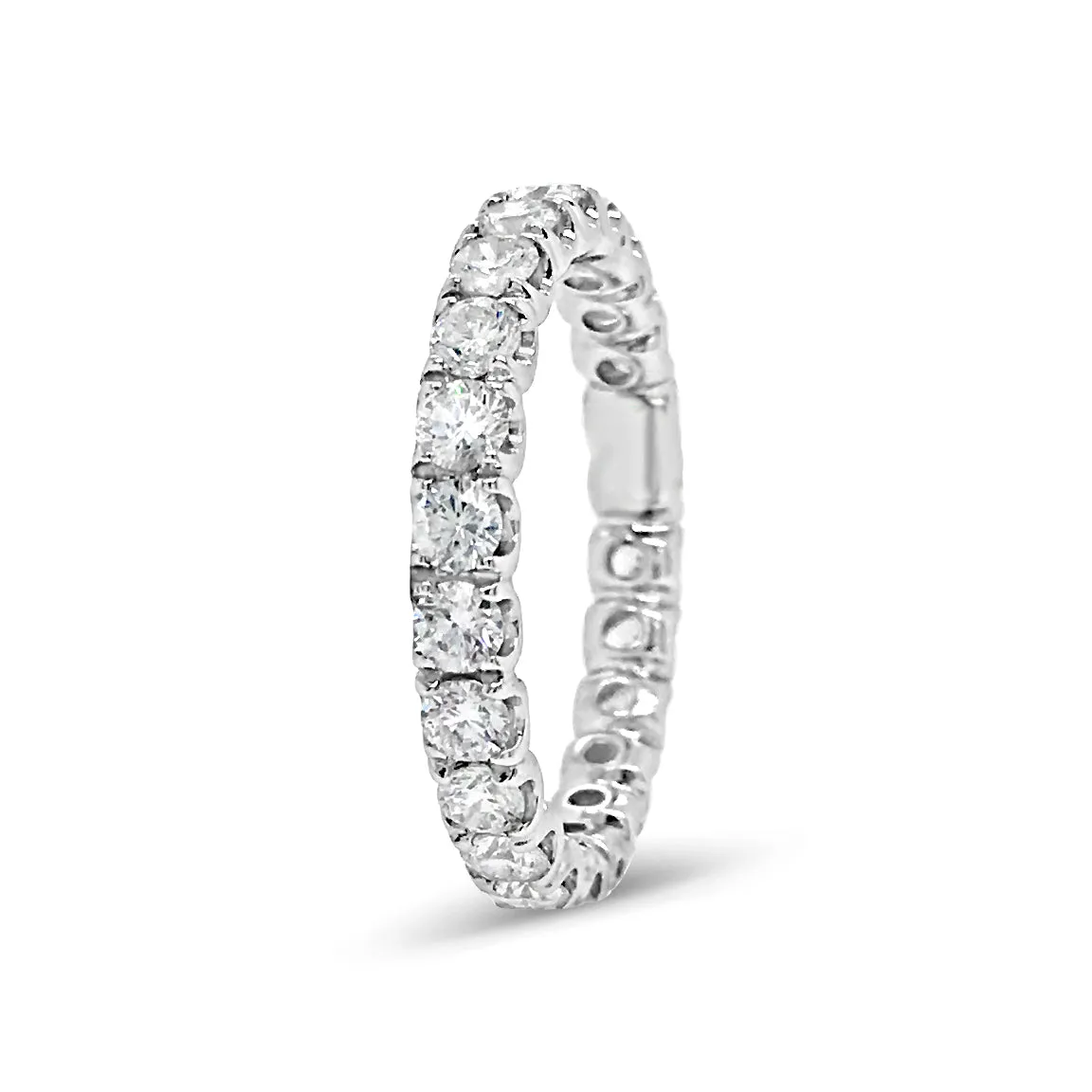 Simple Four Prong-Set Diamond Eternity Band